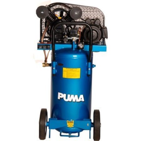 PUMA Puma PK5020VP, Portable Electric Air Compressor, 2 HP, 20 Gallon, Vertical, 5 CFM PK5020VP